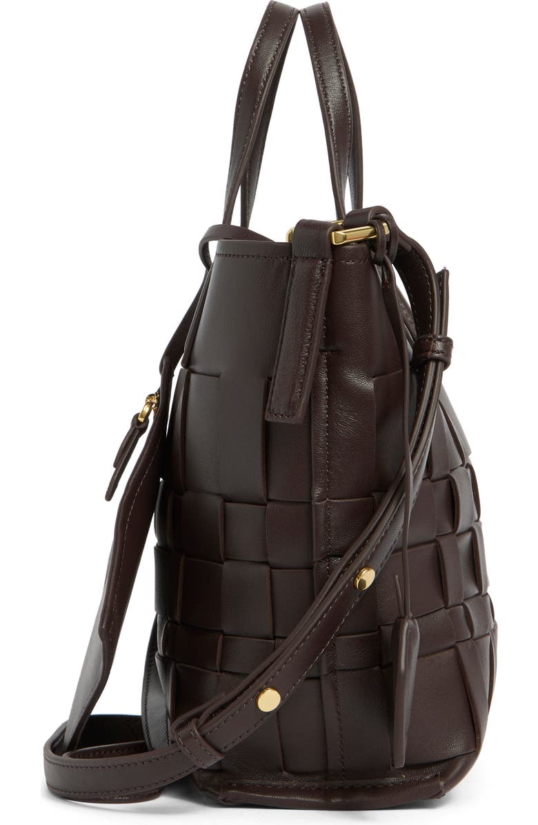 3.1 Phillip Lim Odita Leather Lattice Bucket Bag, Alternate, color, Chocolate