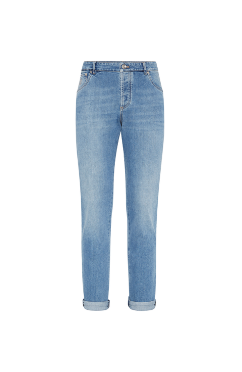 Slim fit five-pocket trousers