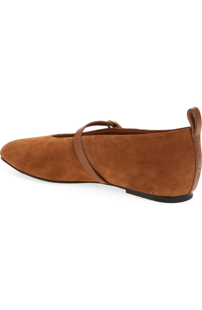 rag & bone Spire Mary Jane Flat, Alternate, color, Umber Suede