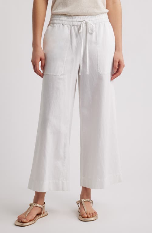 Caslonr Caslon(r) Crop Drawstring Pants In White
