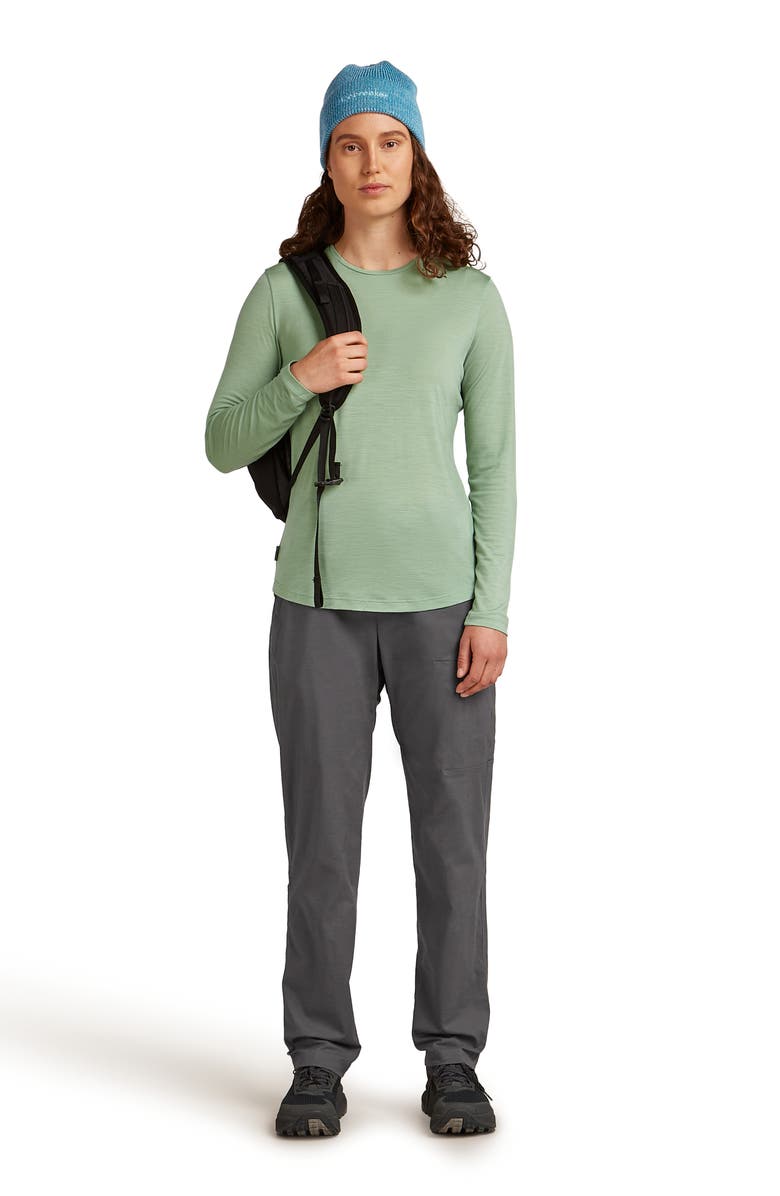 Icebreaker Lycoell & Merino Blend 125 Cool-Lite Sphere III Long Sleeve T-Shirt, Alternate, color, Seaglass
