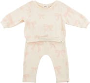 oh baby! Big Bows Pink Brooklyn Boxy Jogger Set
