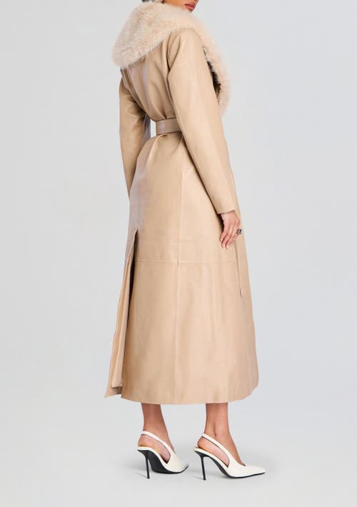 Retroféte Kieran Trench Coat In Latte
