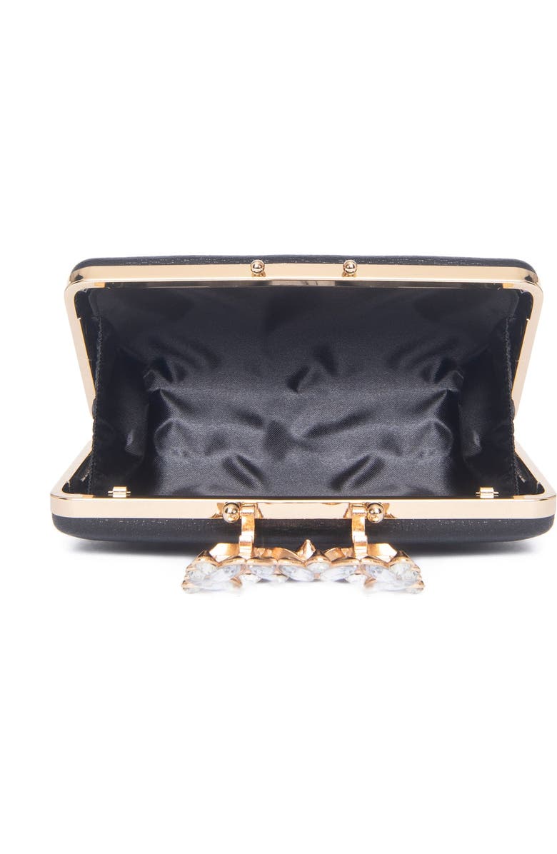 Lauren Lorraine Spring Clutch, Alternate, color, Black