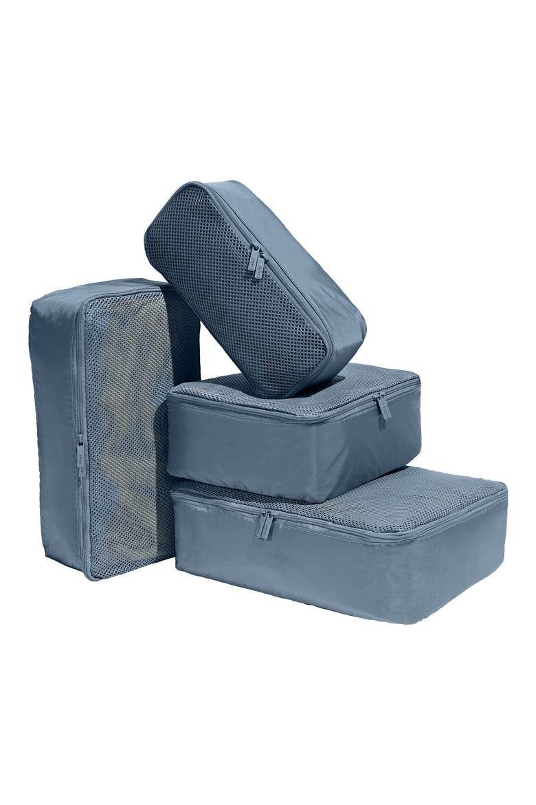 The Insider Set of 4 Assorted Packing Cubes, Alternate, color, COAST BLUE