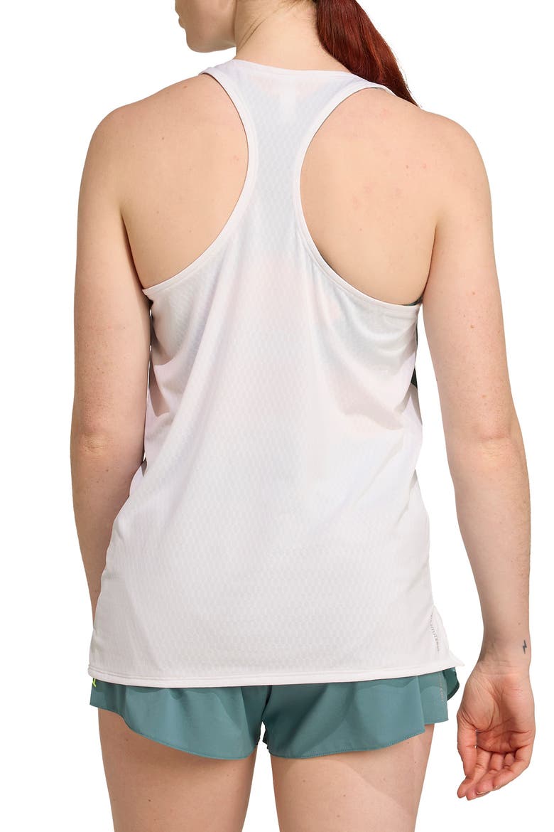 Adizero Climacool Tank, Alternate, color, WHITE/ PRELOVED TEAL