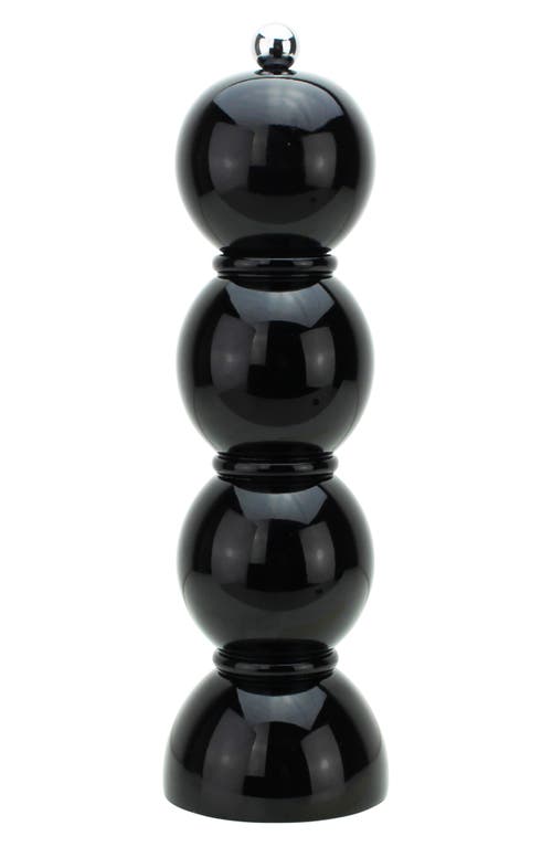 Addison Ross London Bobbin Salt & Pepper Grinder In Black