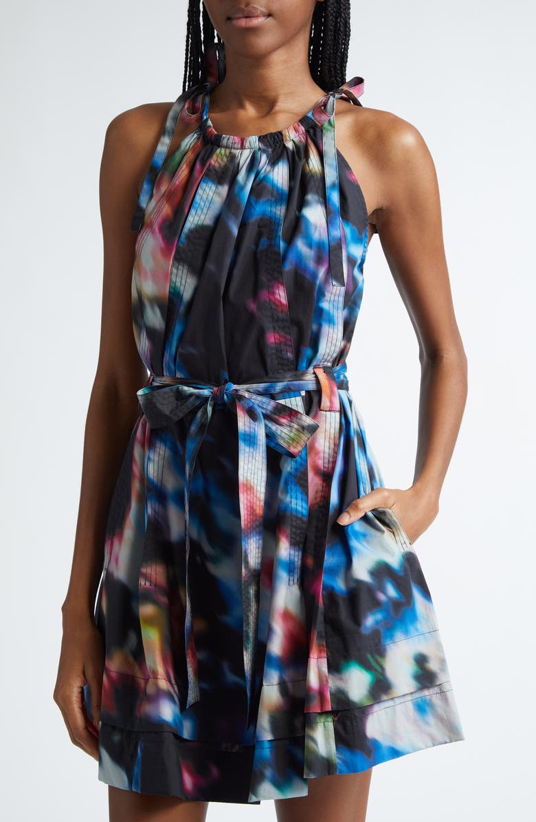 Ulla Johnson Brienne Print Belted Minidress, Alternate, color, 