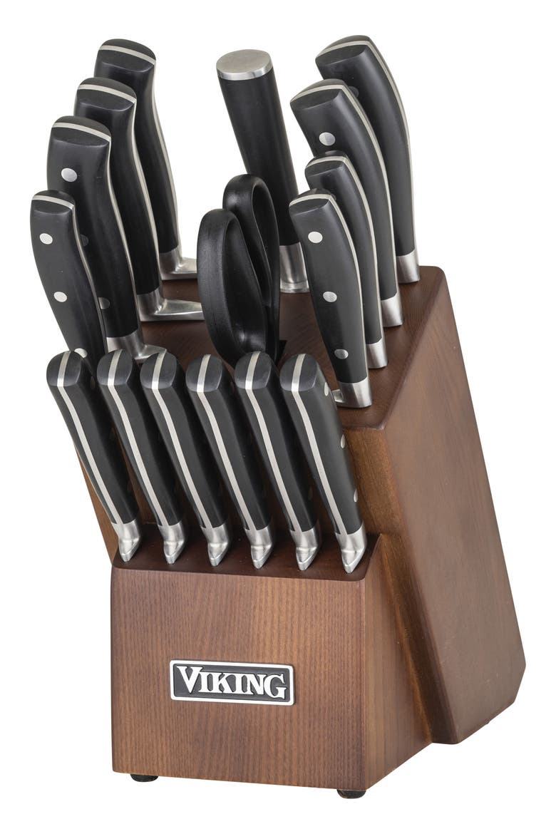 17-Piece Knife Block Set, Alternate, color, STAINLESS STEEL