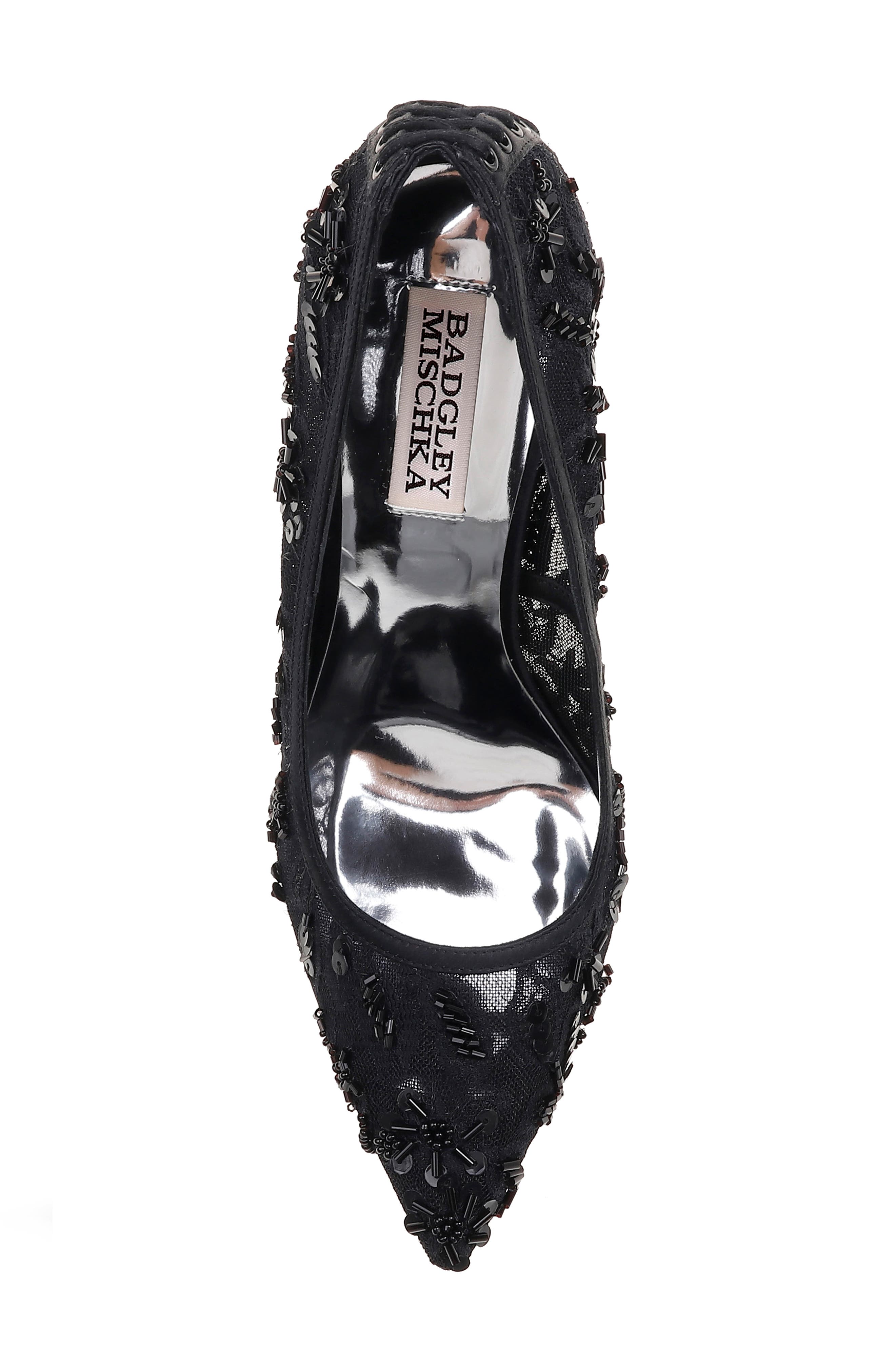 Badgley Mischka Collection Badgley Mischka Veronica Lace Pump, Alternate, color, 