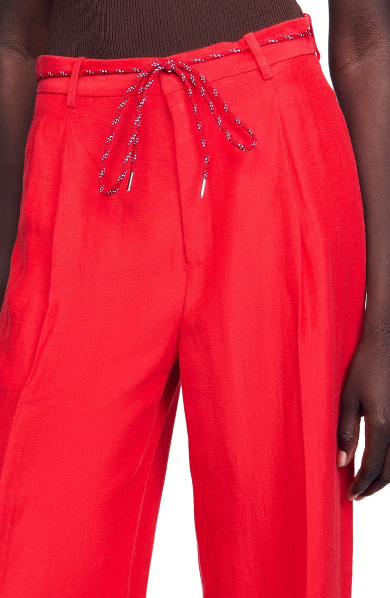 SANDRO Drawstring trousers, Alternate, color,
