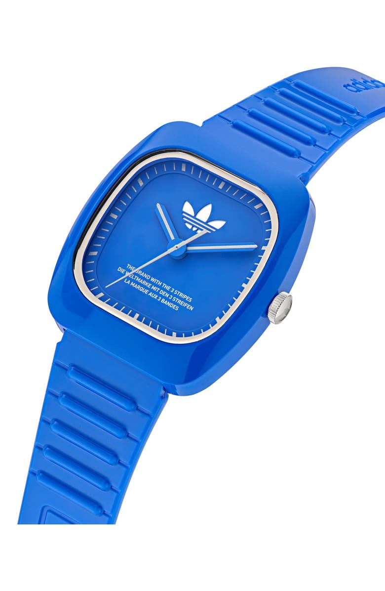 adidas Retro Wave Two Bio-Resin Strap Watch, 37mm, Alternate, color, Blue