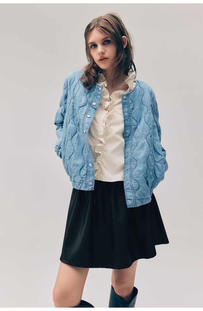 H&M Flared Skirt, Alternate, color, Black