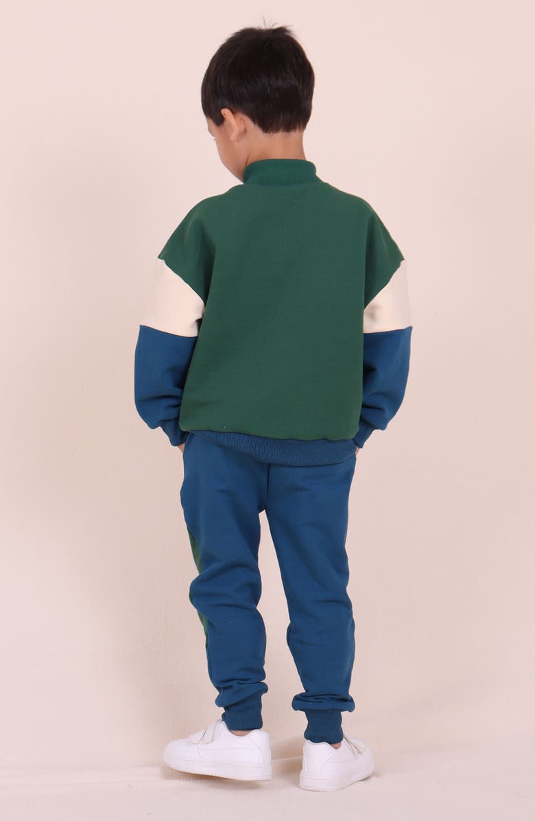 TINY TRIBE Kids
Colorblock Cotton Joggers, Alternate, color, Navy