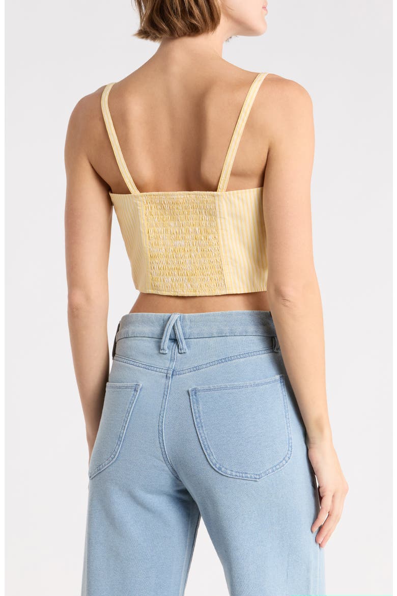 Poplin Bustier Cami Top, Alternate, color, BUTTERBEAM STRIPE