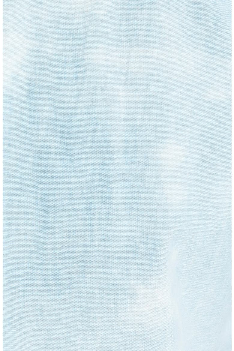 'Seven Ft' Short Sleeve Acid Washed Woven Shirt, Alternate, color, LT. BLUE ACID