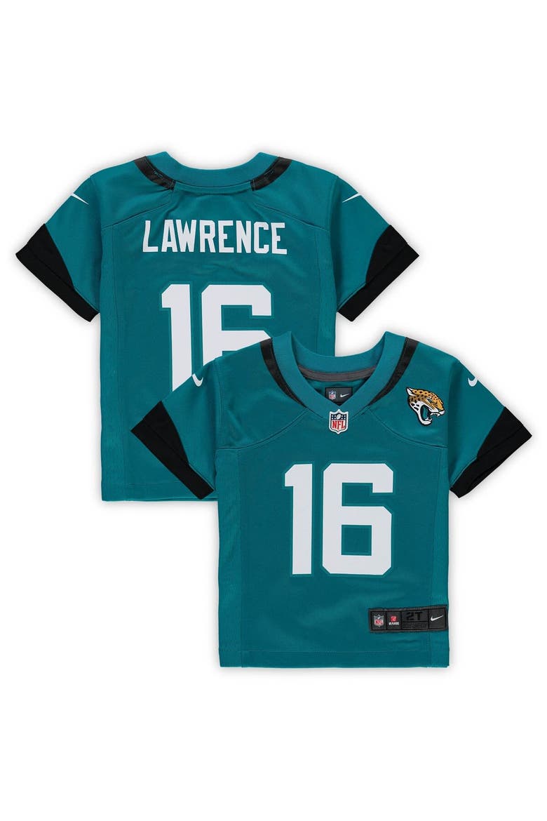 Toddler Nike Trevor Lawrence Teal Jacksonville Jaguars Game Jersey, Main, color, Teal