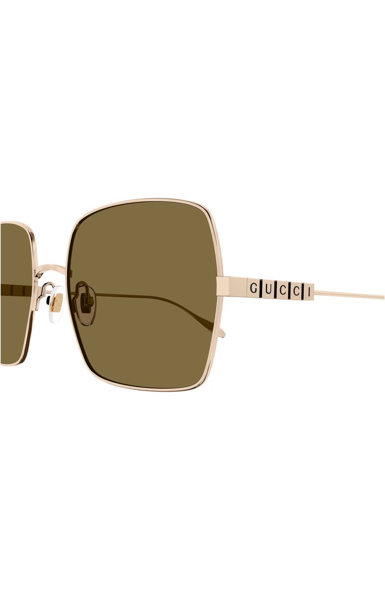 Gucci 60mm Square Sunglasses, Alternate, color, 