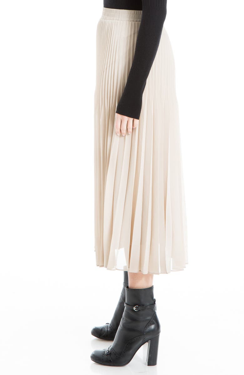 MAX STUDIO Graduated Pleated Midi Skirt, Alternate, color,