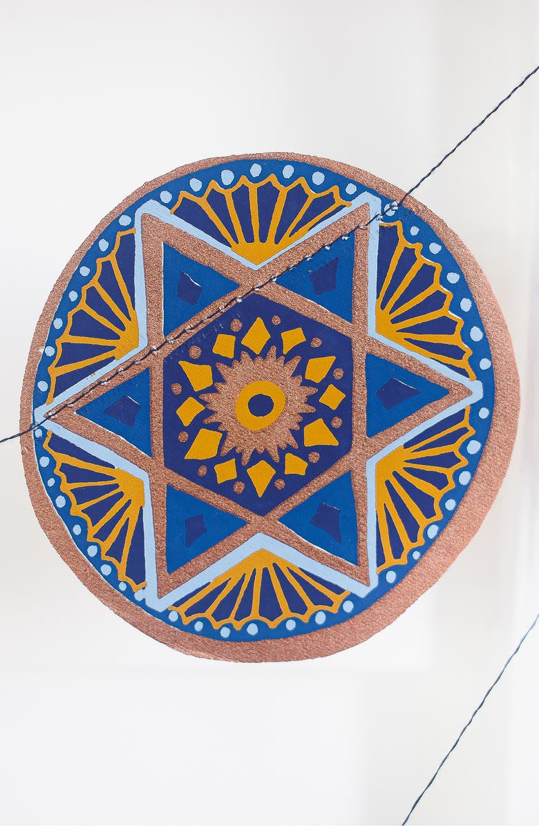 East End Press Sewn Paper Garland, Alternate, color, Mixed