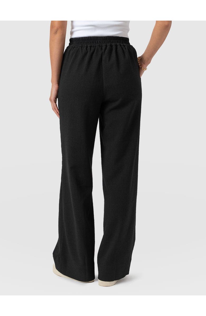 Saint + Sofia Arden Wide Leg Pant, Alternate, color, Black Boucle