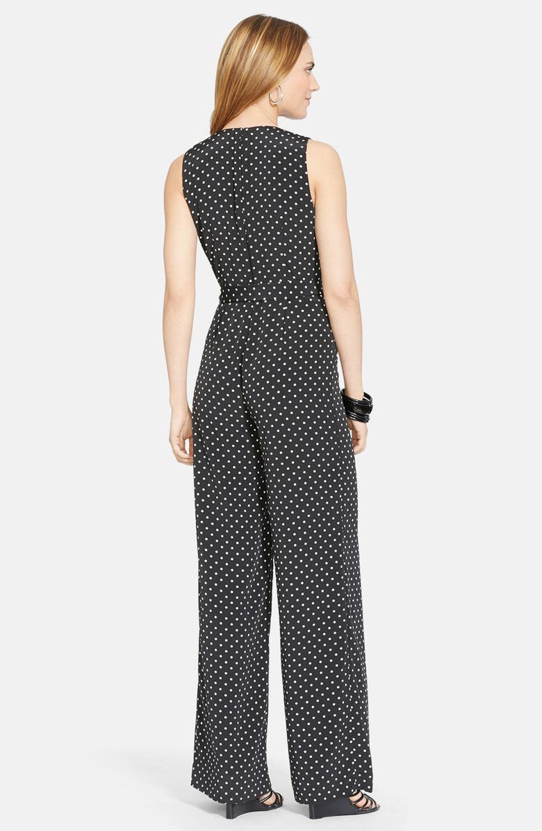 Lauren Ralph Lauren Polka Dot Sleeveless Jumpsuit, Alternate, color, 