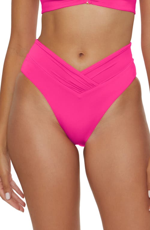 Becca Color Code High Waist Bikini Bottoms In Cosmopolitan