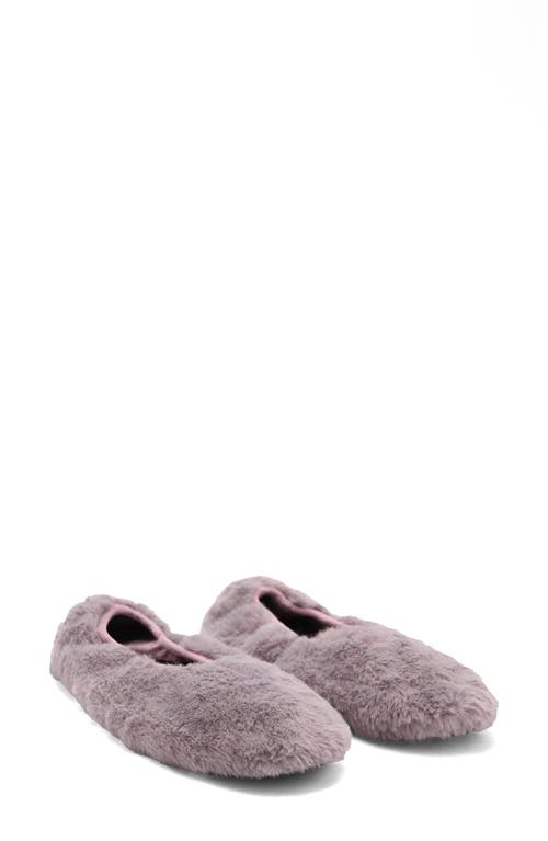MANGO Faux Fur Slipper in Purple at Nordstrom, Size 38