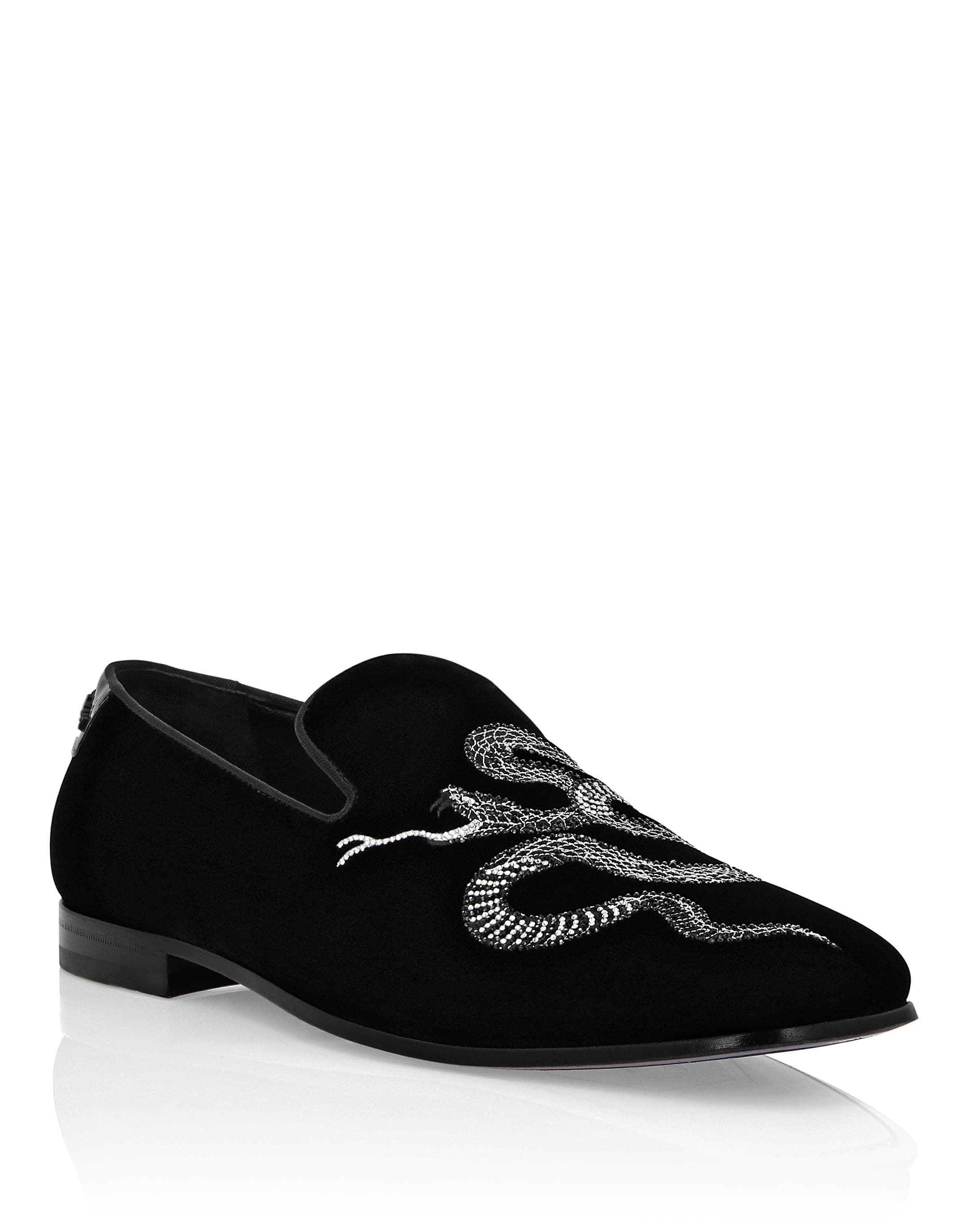 Loafers Snake Men, Main, color, black