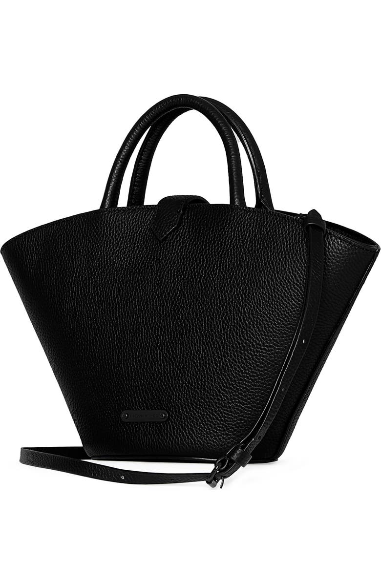 Rebecca Minkoff Mini Megan Leather Fan Tote, Alternate, color,