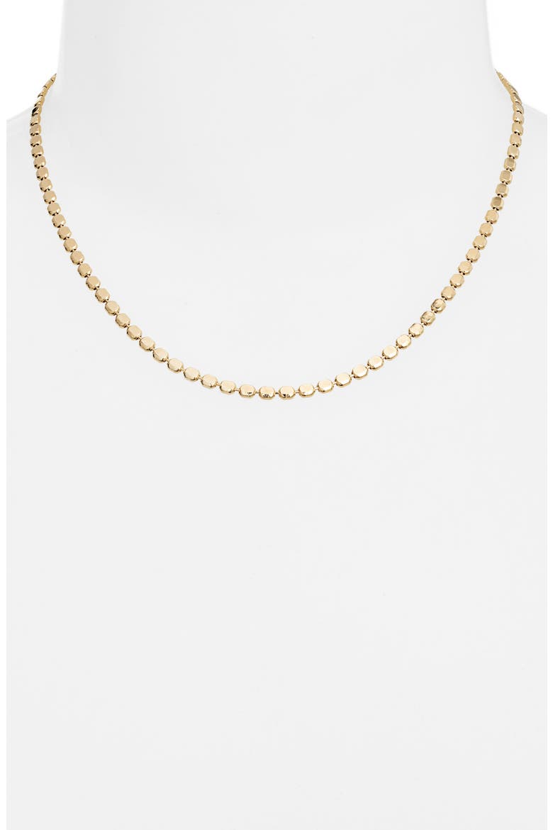 Thin Dot Chain Necklace, Alternate, color, GOLD