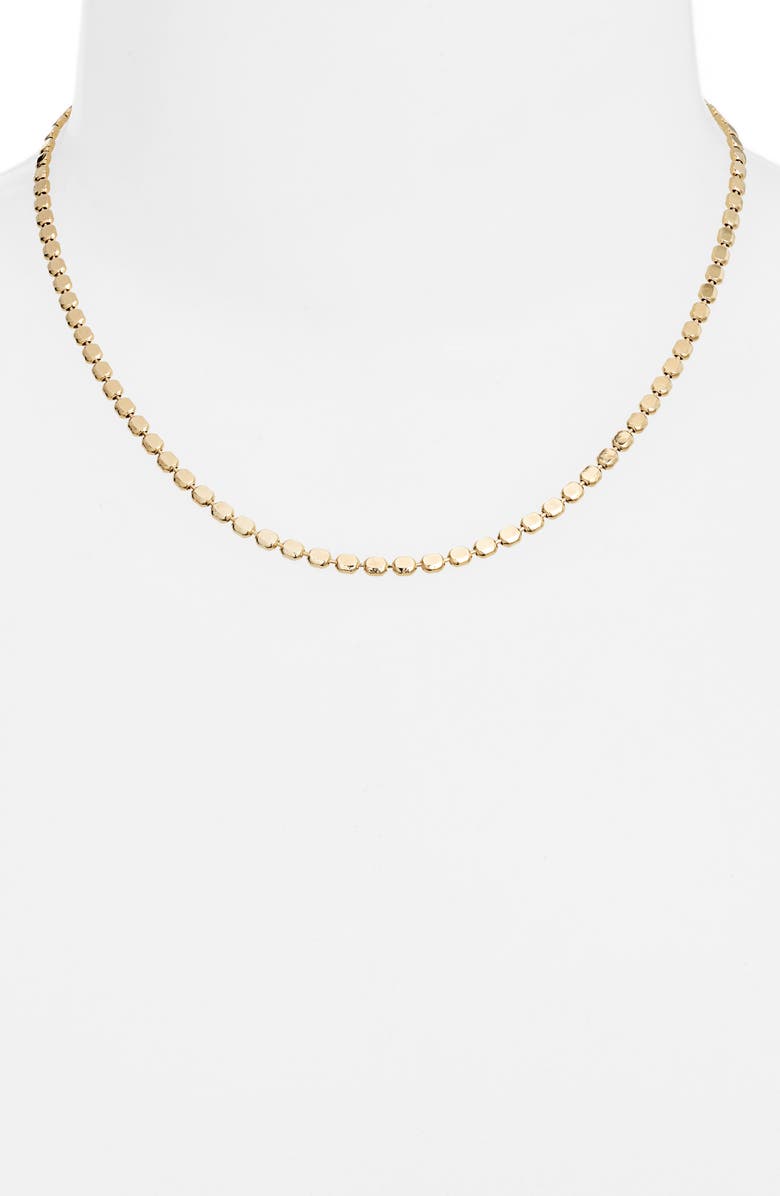 SHYMI Thin Dot Chain Necklace, Alternate, color, Gold