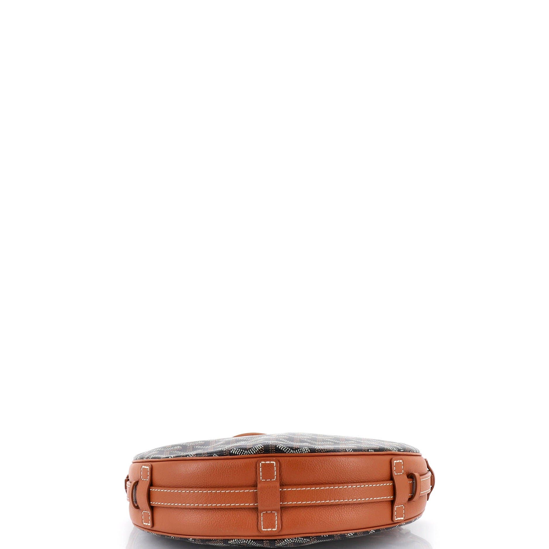 Pre-Owned Goyard Hirondelle Shoulder Bag Coated Canvas and Leather, Alternate, color, Brown