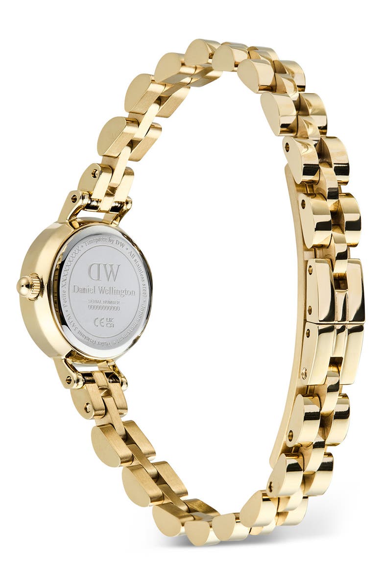 Daniel Wellington Petite Mini Bracelet Watch, 19mm, Alternate, color, Gold