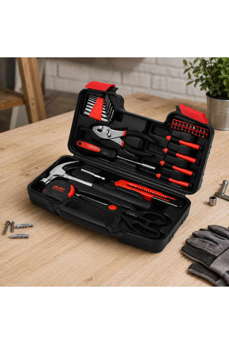 11-in-1 Multifunction Tool & Handy Solutions 39-Piece Household Tool Kit Bundle The Ultimate DIY & Home Repair Set!, Alternate, color, Multicolor