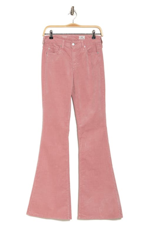 Ag Quinne High Waist Flare Leg Jeans In Pink