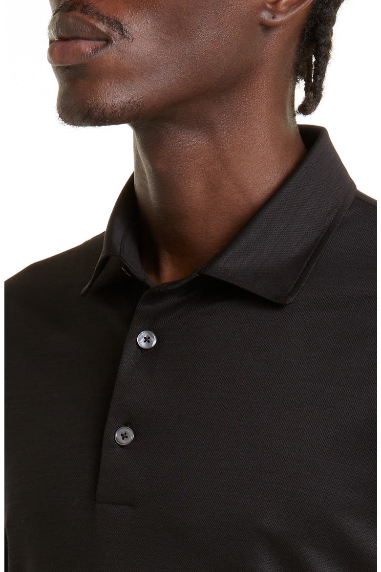 High Performance™ Wool Polo, Alternate, color, BLACK