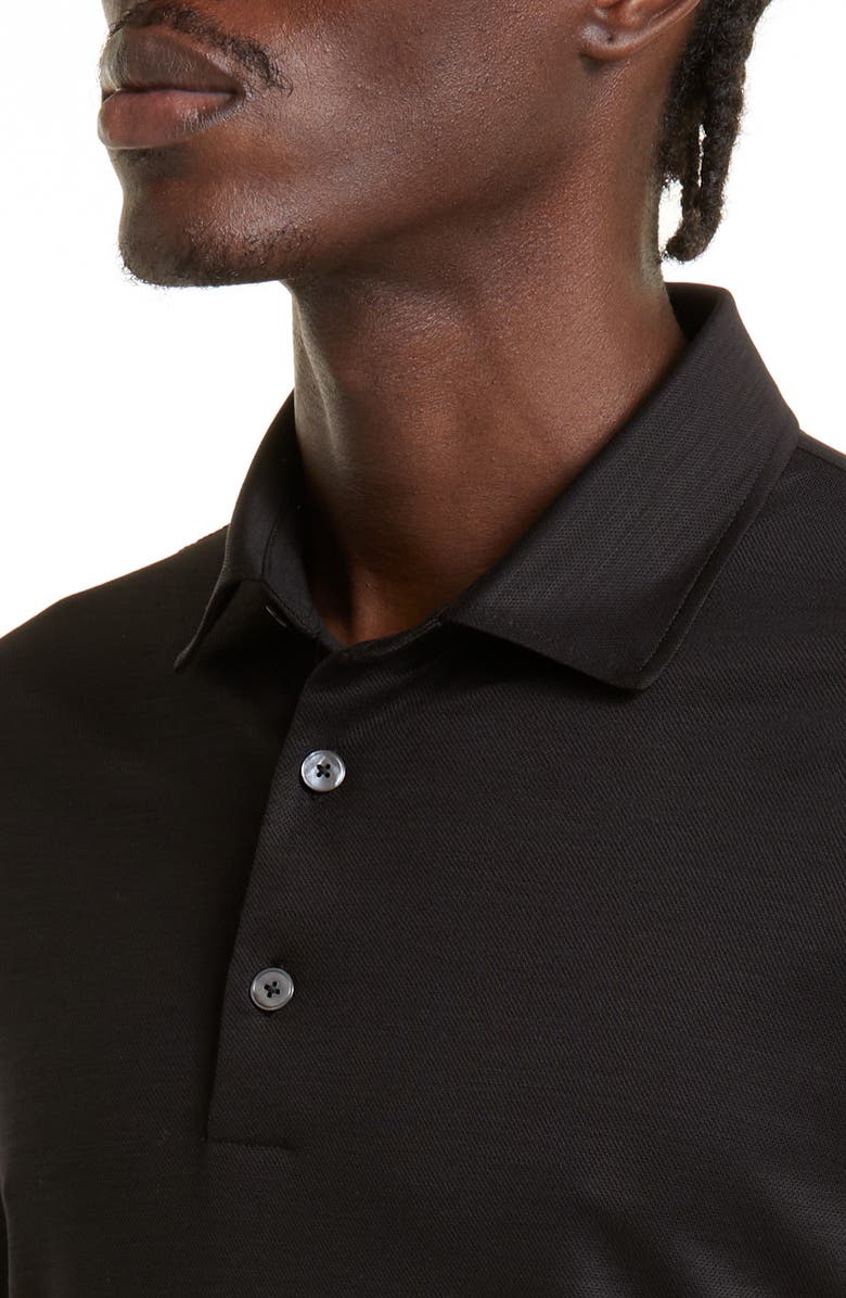 ZEGNA High Performance<sup>™</sup> Wool Polo, Alternate, color, Black