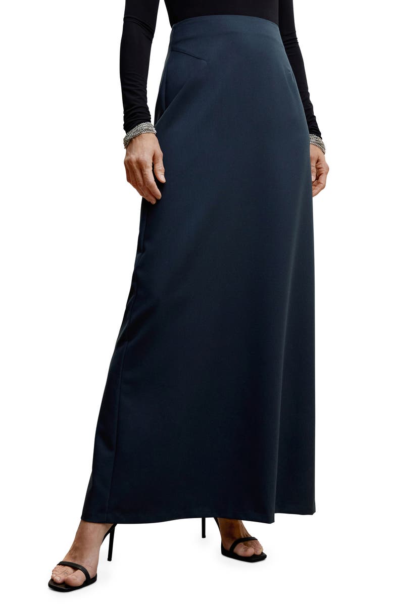MANGO Flowy Maxi Skirt, Main, color, 