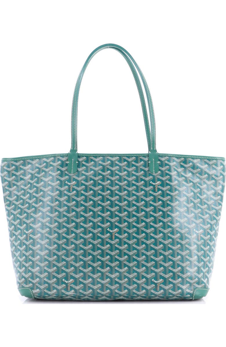 Pre-Owned Goyard Artois Tote Coated Canvas MM, Alternate, color, Green