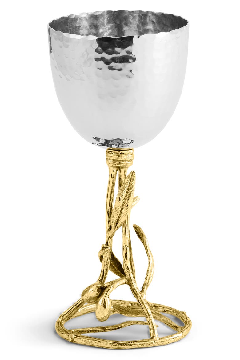 Olive Branch Kiddush Cup, Main, color, SILVER