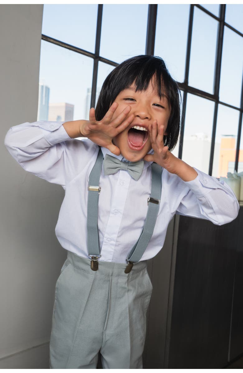 Peanut Butter Collection Kids' Barn Safari Wedding 4-Piece Linen Set, Alternate, color, Heather