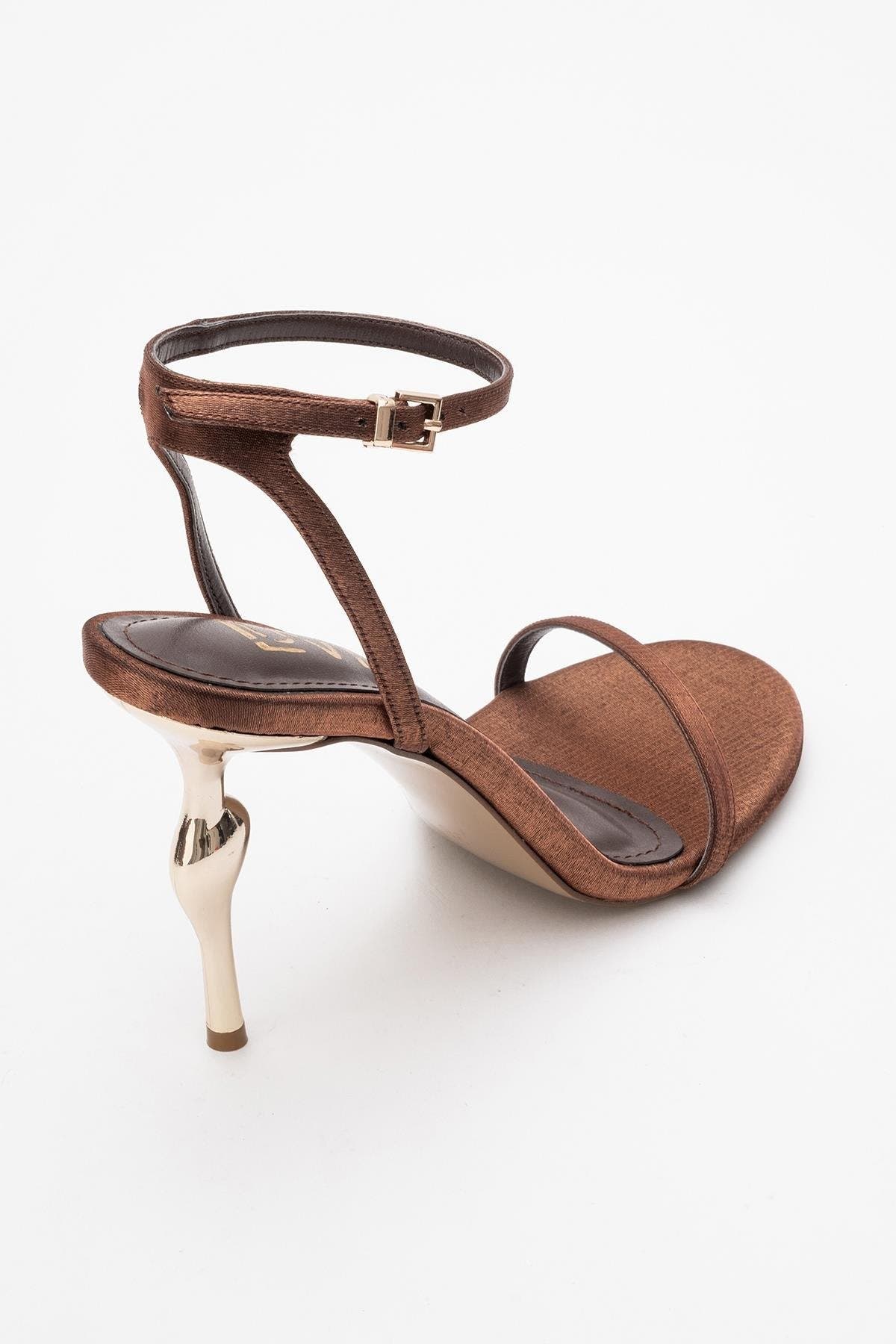 Prologue Shoes Jasmin Ankle Strap Stiletto Sandal, Alternate, color, Copper