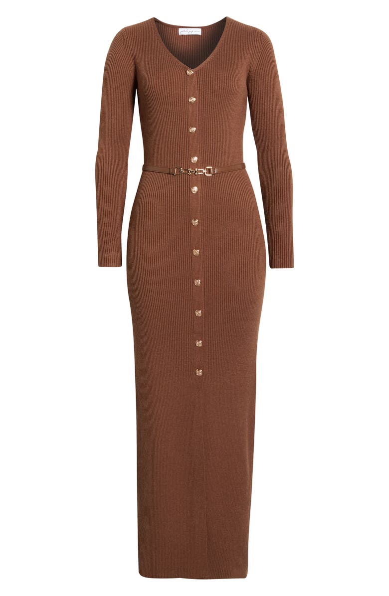 Petal
Pup Brydie Long Sleeve Body-Con Midi Dress, Alternate, color, Chocolate Brown