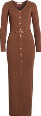 Petal 
Pup Brydie Long Sleeve Body-Con Midi Dress