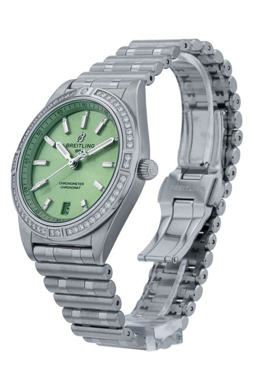 Watchfinder & Co. Breitling 2023 Chronomat Diamond Automatic Bracelet Watch, 36mm In Green