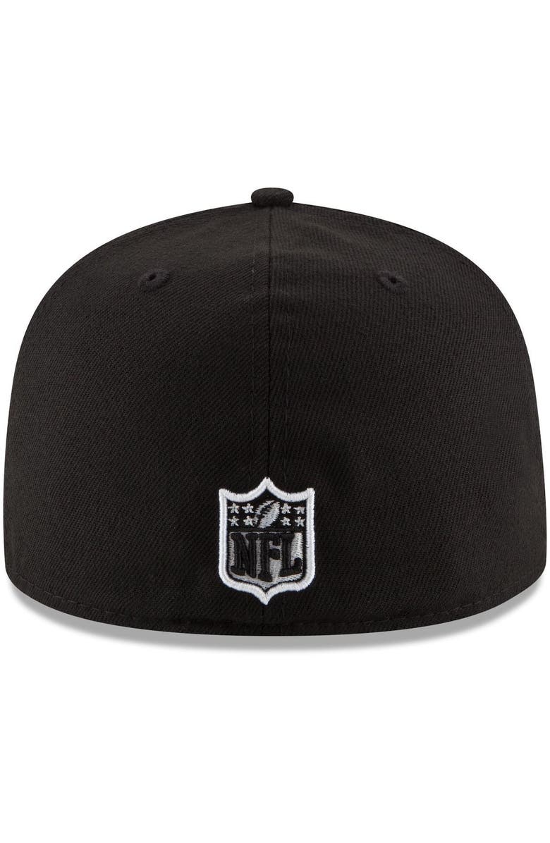 New Era Men's New Era Black Philadelphia Eagles B-Dub 59FIFTY Fitted Hat, Alternate, color, 