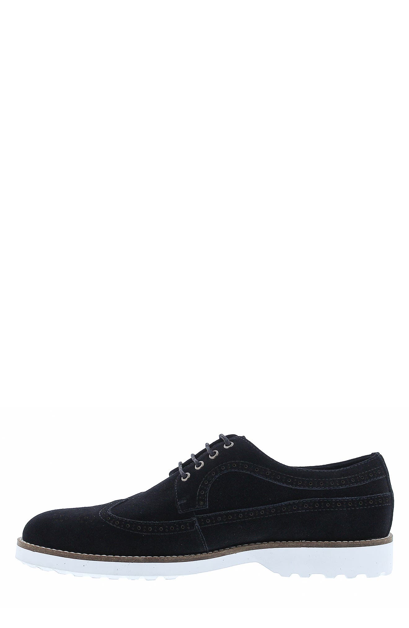 Zanzara Tiki Brogue Derby, Alternate, color, Black