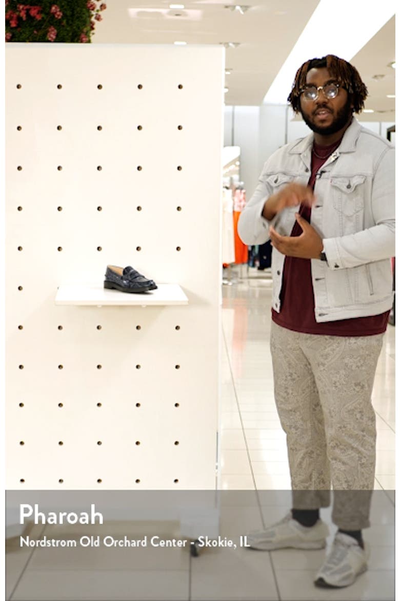 Croc Embossed Penny Loafer video