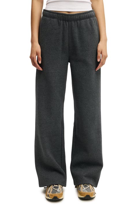 Women's Active Plush Essential Straight Leg Sweatpant
